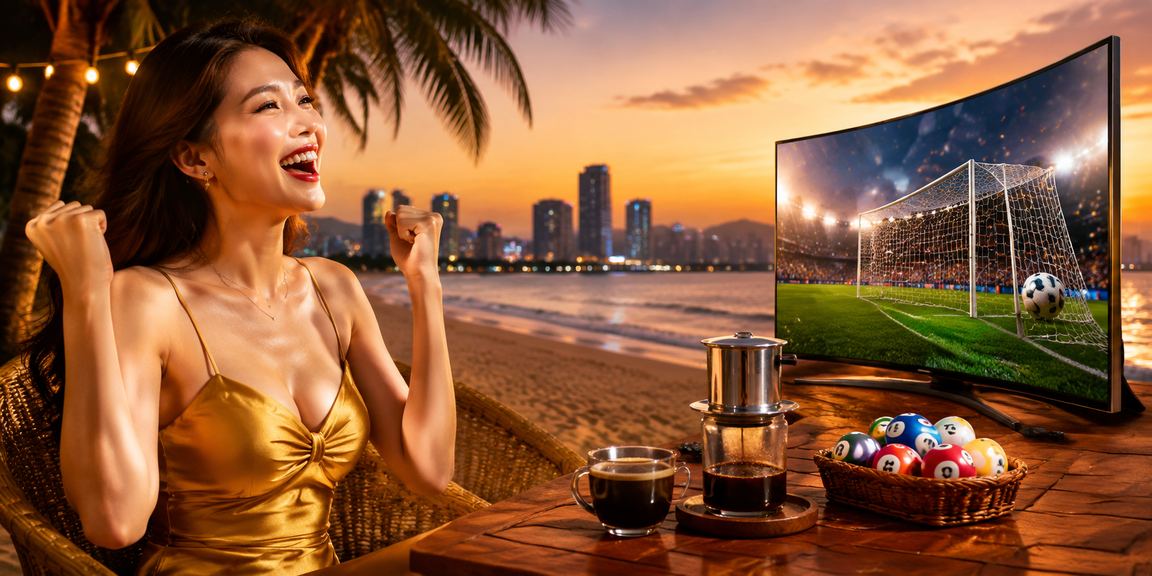 Người dùng tại Côn Đảo kiểm tra kết quả xổ số và giải thưởng keonha bên tách cà phê sáng