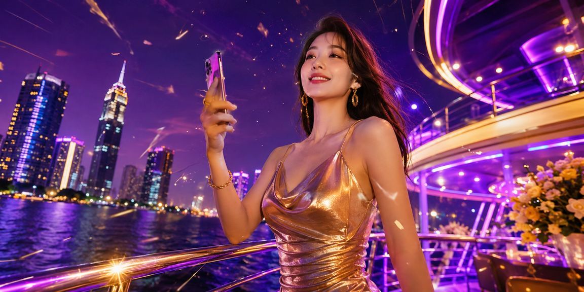 Màn hình casino di động lung linh ánh đèn neon tại Sài Gòn ban đêm